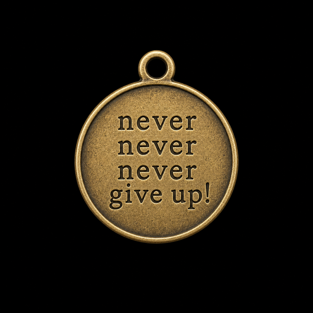 'Never Give Up' Coin